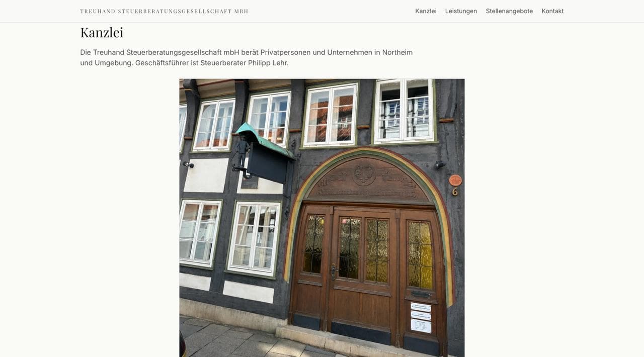 Northeimer Treuhand Steuerberatungsgesellschaft – Projektvorschau